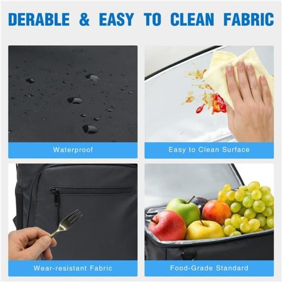 Cooler Backpack 30 Cans Insulated, Leakproof & Waterproof for Men and Women - Picture 4 of 6